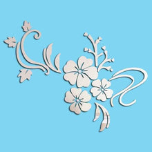 将图片加载到图库查看器，3D Mirror Flower Removable Wall Sticker
