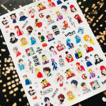 将图片加载到图库查看器，3D Nail Art Stickers Decal Template Nail Tool Decorations Nail Slider  Metallic Nail Art Stickers Set Love Metal Nail Studs Decals for Women Nail Decorations Accessories Metal Curve Stripe Lines Design Letter Nail Sticker Decoration
