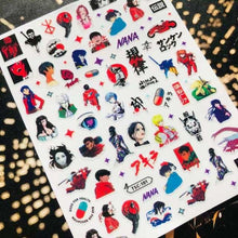 将图片加载到图库查看器，3D Nail Art Stickers Decal Template Nail Tool Decorations Nail Slider  Metallic Nail Art Stickers Set Love Metal Nail Studs Decals for Women Nail Decorations Accessories Metal Curve Stripe Lines Design Letter Nail Sticker Decoration
