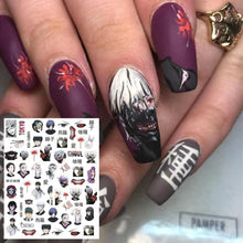 将图片加载到图库查看器，3D Nail Art Stickers Decal Template Nail Tool Decorations Nail Slider  Metallic Nail Art Stickers Set Love Metal Nail Studs Decals for Women Nail Decorations Accessories Metal Curve Stripe Lines Design Letter Nail Sticker Decoration
