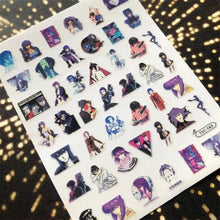将图片加载到图库查看器，3D Nail Art Stickers Decal Template Nail Tool Decorations Nail Slider  Metallic Nail Art Stickers Set Love Metal Nail Studs Decals for Women Nail Decorations Accessories Metal Curve Stripe Lines Design Letter Nail Sticker Decoration
