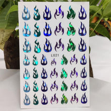 将图片加载到图库查看器，3D Nail Sticker Waterproof Shining Decals Stickers for Nails Cute Beautiful Love Heart Nail Art Decoration Aurora Silver Design Nail Art Stickers Decals Nail Art Supplies Valentines Day 3D Self-Adhesive Nail Decorations Manicuring Nail Art Manicure
