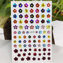 将图片加载到图库查看器，3D Nail Sticker Waterproof Shining Decals Stickers for Nails Cute Beautiful Love Heart Nail Art Decoration Aurora Silver Design Nail Art Stickers Decals Nail Art Supplies Valentines Day 3D Self-Adhesive Nail Decorations Manicuring Nail Art Manicure

