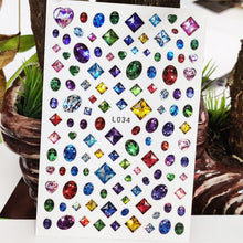 将图片加载到图库查看器，3D Nail Sticker Waterproof Shining Decals Stickers for Nails Cute Beautiful Love Heart Nail Art Decoration Aurora Silver Design Nail Art Stickers Decals Nail Art Supplies Valentines Day 3D Self-Adhesive Nail Decorations Manicuring Nail Art Manicure
