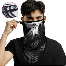 将图片加载到图库查看器，3D Punisher Army Headband Sport Half Mask Face Cover Hunting Camping Bufandas Balaclava Bicycle Outdoor Balaclava Bandana UV Biker Cover Scarf Seamless Magic Headband Camouflage Neck Gaiter Face Cover Headwear Scarf Unisex Men Women Bandanas
