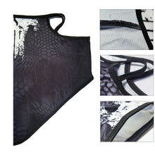 将图片加载到图库查看器，3D Punisher Army Headband Sport Half Mask Face Cover Hunting Camping Bufandas Balaclava Bicycle Outdoor Balaclava Bandana UV Biker Cover Scarf Seamless Magic Headband Camouflage Neck Gaiter Face Cover Headwear Scarf Unisex Men Women Bandanas
