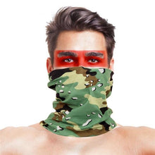 将图片加载到图库查看器，3D Scarf Uniesx Men Women Bandanas Polyester Breathable Windproof Anti UV Neck Cover Camping Hiking Climbing Face Mask Headband Windproof Head Scarves Neck Warmer Cycling Camping Hiking Men Women Fashion Magic Scarves Turban Outdoor Headband Bandanas
