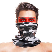 将图片加载到图库查看器，3D Scarf Uniesx Men Women Bandanas Polyester Breathable Windproof Anti UV Neck Cover Camping Hiking Climbing Face Mask Headband Windproof Head Scarves Neck Warmer Cycling Camping Hiking Men Women Fashion Magic Scarves Turban Outdoor Headband Bandanas
