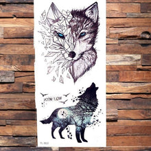 Load image into Gallery viewer, 3D Scorpion Temporary Tattoos Sticker Body Arm Waterproof Wolf Tattoo Realistic Style For Women Men
