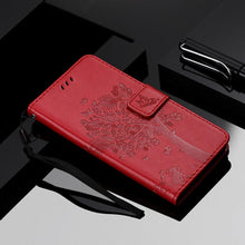 Load image into Gallery viewer, 3D Tree Flip Leather Case For iPhone 13 12 Mini Phone Cover PU Leather Wallet Case with Card Holder Kickstand Wrist Strap Flip Cover for iPhone
