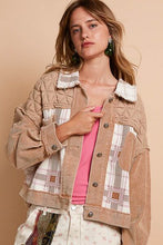将图片加载到图库查看器，Women Retro Corduroy Jacquard Patchwork Button Up Jacket – Unique &amp; Stylish Outerwear
