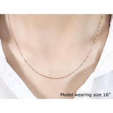 将图片加载到图库查看器，18k Rose Gold Classic Box Chain (0.60 mm)
