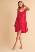 Load image into Gallery viewer, New Summer Ruched Plunge Mini Cami Dress For Women Chic &amp; Flattering, Sculpted Fit, Plunging Romantic Neckline for Night Out &amp; Special Events
