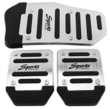 Load image into Gallery viewer, 3Pcs/Set Universal Aluminum Manual Transmission Non-Slip Car Pedal Cover Set Kit Pedals Red Blue Silver Car Vehicle Sports Accelerator Brake No Drill Non-Slip Performance Car Rest Pedal Brake Auto Sports Gas Fuel Petrol Clutch Brake Pad Auto Accessories
