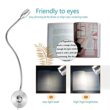 Load image into Gallery viewer, 3W Dimmable Wall Reading Lamp, LED Bed Reading Book Light, Wall Sconce Bedside Reading Study Lamp Decorative Table Lamp Cute Study Lamps for Bedroom Décor
