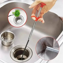 Load image into Gallery viewer, 4-Claw Pipe Clog Remover, Spring Plumbing Tool for Kitchen Bathroom, Hair and Debris Catcher
