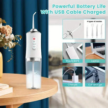 Load image into Gallery viewer, 4-in-1 Cordless Water Flossers Oral Irrigator With DIY Mode 4 Jet Tips
