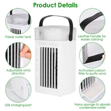Load image into Gallery viewer, 4-in-1 Evaporative Air Cooler Water Mist Cooling Fan
