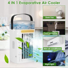 Load image into Gallery viewer, 4-in-1 Evaporative Air Cooler Water Mist Cooling Fan

