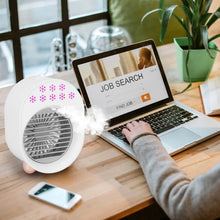 Load image into Gallery viewer, 4-in-1 Portable Mini Desktop Water Mist Cooling Air Conditioner
