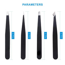 Load image into Gallery viewer, 4-in-1 Professional Stainless Steel Tweezers for Eyebrows
