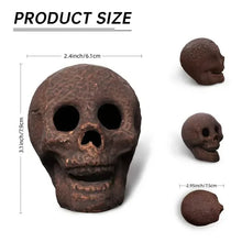 将图片加载到图库查看器，4-Pack: Halloween Fire Pit Skull Ceramic Props
