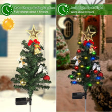 Load image into Gallery viewer, 4-Pack: Solar Christmas Tree Lights Garden Decorations
