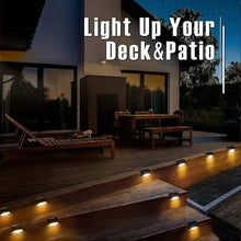 Load image into Gallery viewer, 4-Pack: Solar Outdoor Garden Deck Lights
