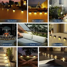 Load image into Gallery viewer, 4-Pack: Solar Outdoor Garden Deck Lights

