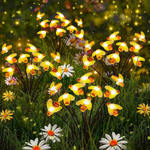 Load image into Gallery viewer, 4-Pack: Solar Powered Stake Bee Light 2 Lighting Mode Lifelike Firefly
