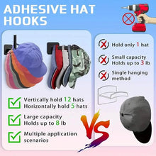 将图片加载到图库查看器，4-Pack: Wall Hat Rack, L-Shaped Storage Rack with Strong Adhesive
