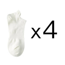 将图片加载到图库查看器，4 Pairs Fashion Socks New Spring Cotton Non-Slip No-Show Boat Socks Novelty Girls Cute Heart Embroidery Casual Funny Ankle Socks Pack For Women
