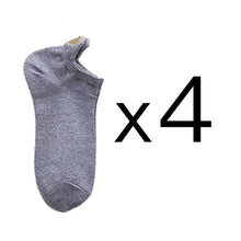 将图片加载到图库查看器，4 Pairs Fashion Socks New Spring Cotton Non-Slip No-Show Boat Socks Novelty Girls Cute Heart Embroidery Casual Funny Ankle Socks Pack For Women
