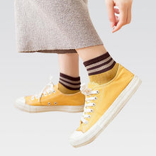 将图片加载到图库查看器，4 Pairs Fashion Socks New Spring Cotton Non-Slip No-Show Boat Socks Novelty Girls Cute Heart Embroidery Casual Funny Ankle Socks Pack For Women

