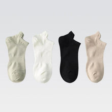将图片加载到图库查看器，4 Pairs Fashion Socks New Spring Cotton Non-Slip No-Show Boat Socks Novelty Girls Cute Heart Embroidery Casual Funny Ankle Socks Pack For Women

