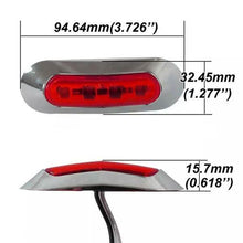 将图片加载到图库查看器，4-Piece: 12V-24V 4 LED Side Marker Indicator Lights

