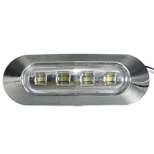 将图片加载到图库查看器，4-Piece: 12V-24V 4 LED Side Marker Indicator Lights
