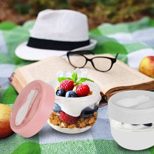 将图片加载到图库查看器，4-Piece: 20 Oz Oat Containers with Lids and Folding Spoons
