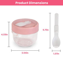 将图片加载到图库查看器，4-Piece: 20 Oz Oat Containers with Lids and Folding Spoons
