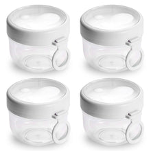 将图片加载到图库查看器，4-Piece: 20 Oz Oat Containers with Lids and Folding Spoons
