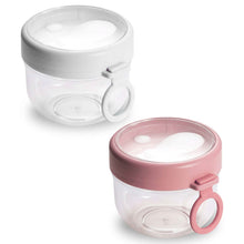 将图片加载到图库查看器，4-Piece: 20 Oz Oat Containers with Lids and Folding Spoons
