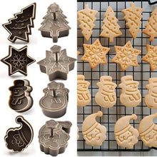 Load image into Gallery viewer, 4-Piece: Plastic Cookie Baking Moulds
