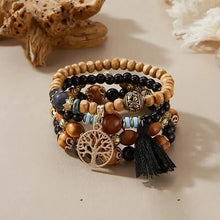 Load image into Gallery viewer, 4-Piece Set: Creative Bohemian Bracelet, Layered Beaded Stretchable Bracelet
