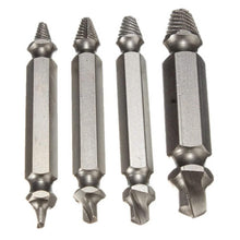 Load image into Gallery viewer, 4-Piece Set: DrillPro Double-Sided Damaged Screw Extractors

