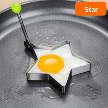 将图片加载到图库查看器，4-Piece Set: Stainless Steel Creative Egg Ring Molds
