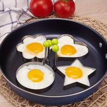 将图片加载到图库查看器，4-Piece Set: Stainless Steel Creative Egg Ring Molds
