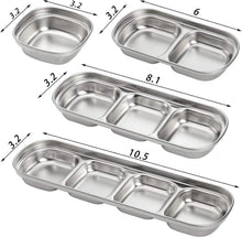 Load image into Gallery viewer, 4-Piece Set: Stainless Steel Sauce Dish
