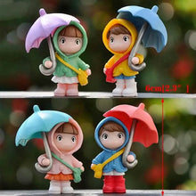 Load image into Gallery viewer, 4-Piece Set: Umbrella Girl Figure Statue
