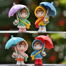 Load image into Gallery viewer, 4-Piece Set: Umbrella Girl Figure Statue
