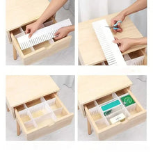Load image into Gallery viewer, 4-Pieces: Adjustable Grid Drawer Dividers
